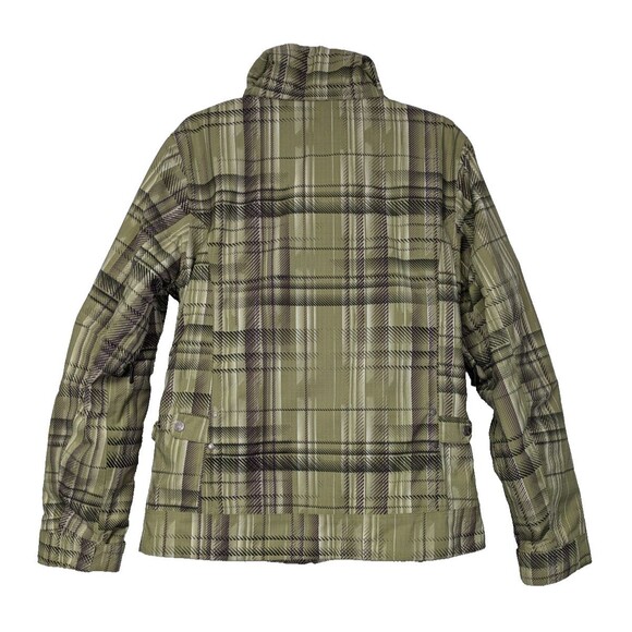 Oakley Womens Snowboard Ski Jacket Medium Green Purple Plaid Thick No Hood - Picture 5 of 15